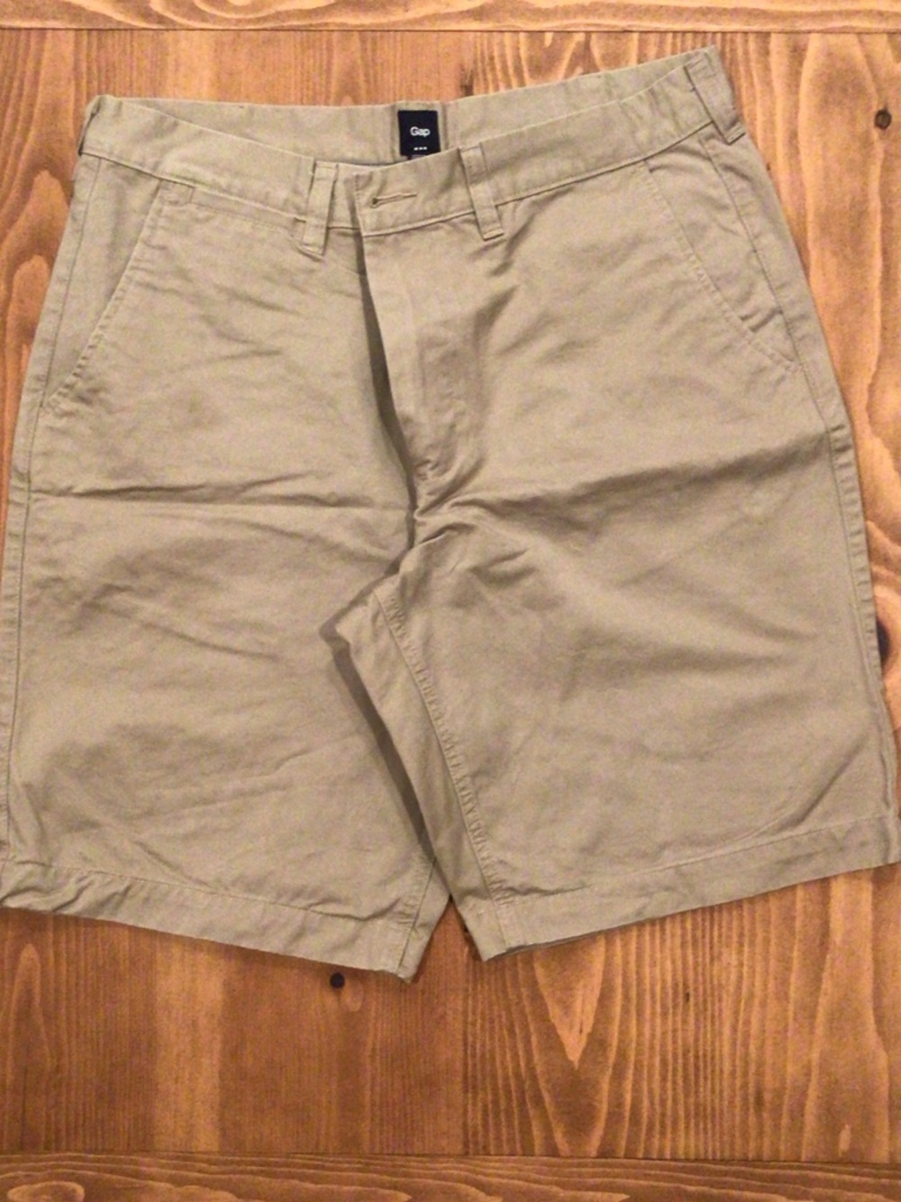 GAP Men's Flat-Front Chino Shorts - Khaki 36w